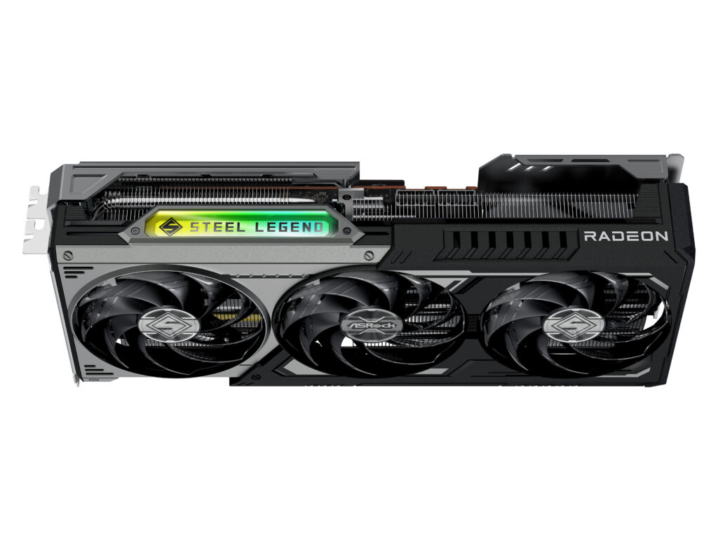 ASRock AMD Radeon RX 9070 XT Steel Legend Dark 16GB videokártya - Image 5